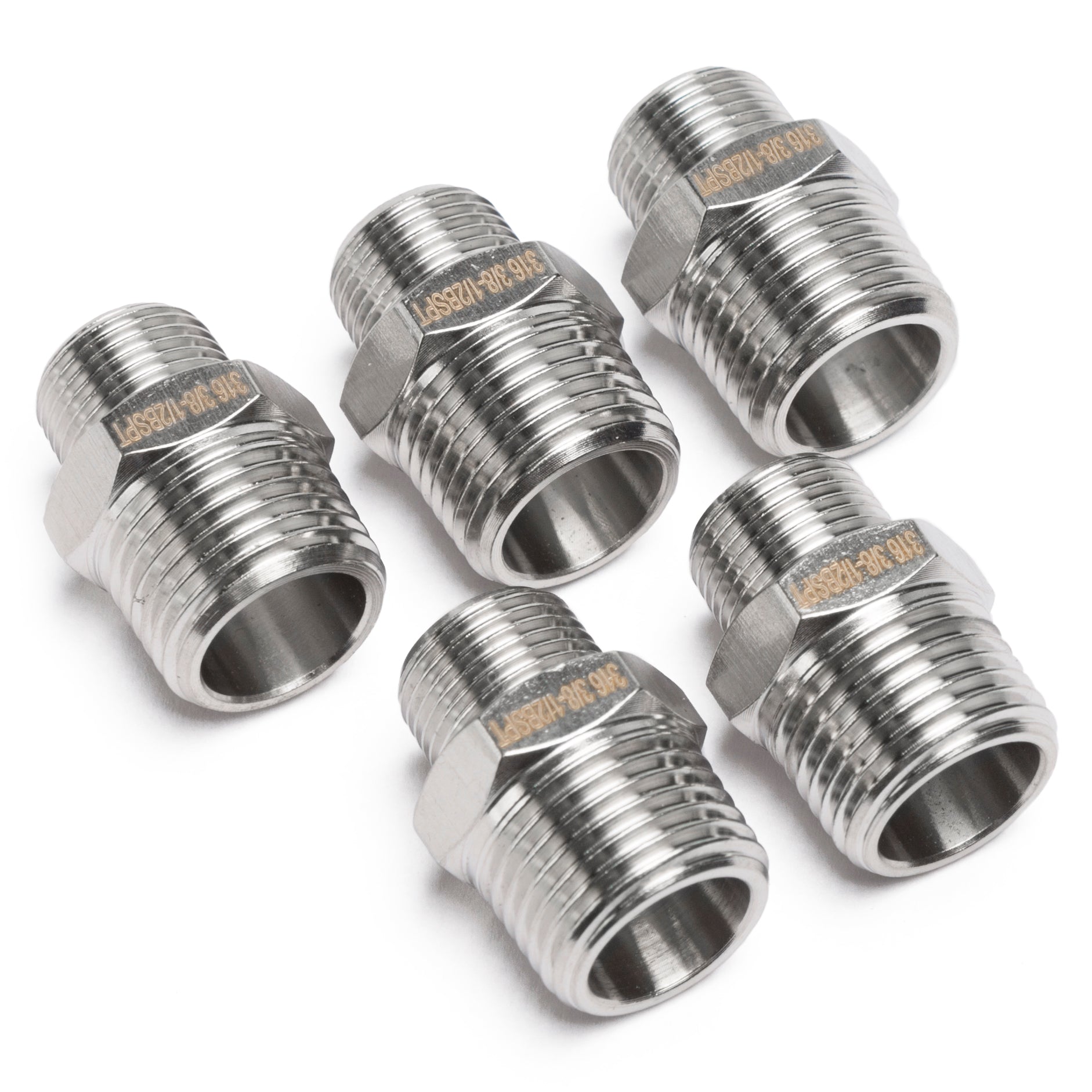 thumbnail image 2 of LTWFITTING Brass Pipe Hex Reducing Nipple Fitting 3/4-Inch X 3/8-Inch... 2 of 14