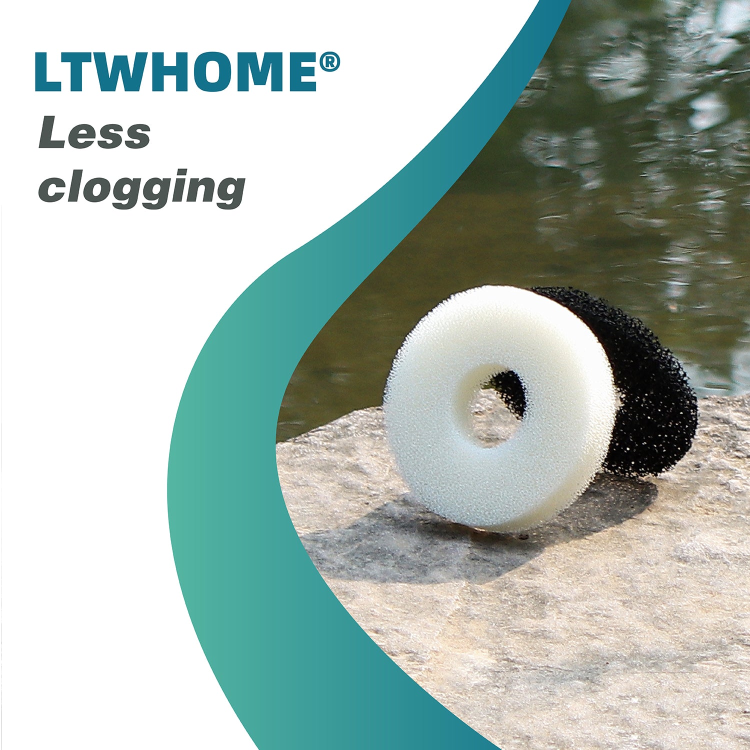 LTWHOME Compatiable Foam and Carbon Rings Fit for Biorb Filter Set/Service Kit (Pack of 16)