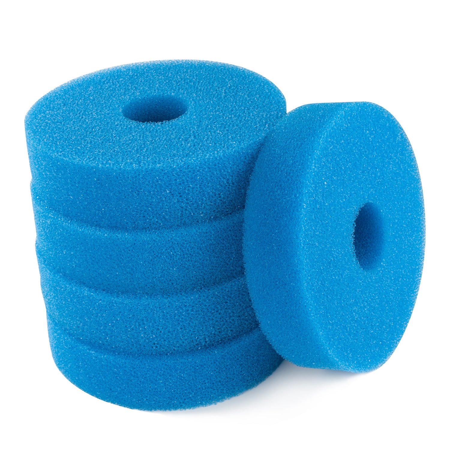 LTWHOME Blue Foam Sponge Filter Set Pond Filtration 25PPI Compatible with Laguna Pressure Flo 12000/1400 Filter (Pack of 5)