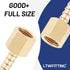 LTWFITTING Brass BSP Fitting Coupler / Adapter 1/4-Inch Female BSPP x 1/4-Inch(6mm) Hose Barb Fuel Gas Water (Pack of 25)