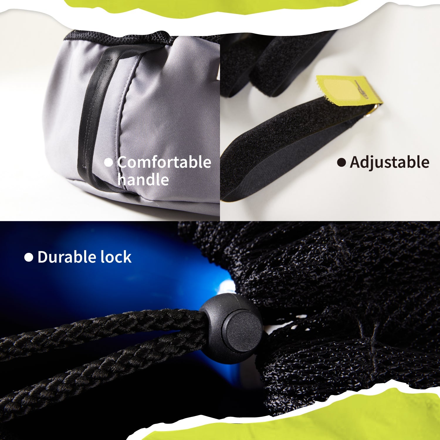 COMFACO RV Equipment Storage Bag, Camper Accessories for Outside, RV Hose Bag Storage, RV Utility Bag, Features Lined Interior with Breathable Mesh Top & Cinch Straps Write-on Label for RV Storage and Organization, 16¡± in Diameter x 10¡± Deep