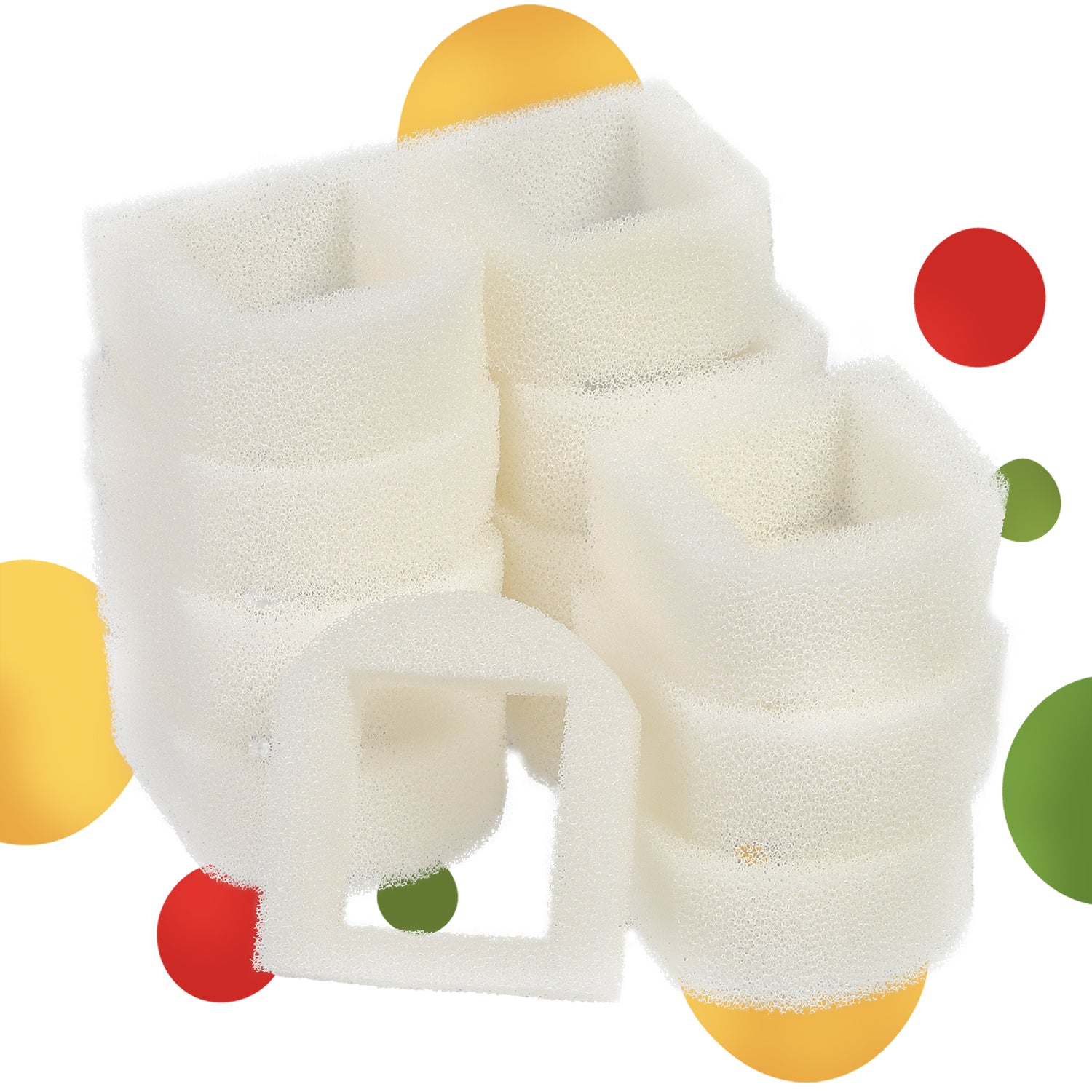 LTWHOME Replacement Foam Filter Compatible with Drinkwell Stainless Steel 360, Lotus, Avalon, and Pagoda (Pack of 12)
