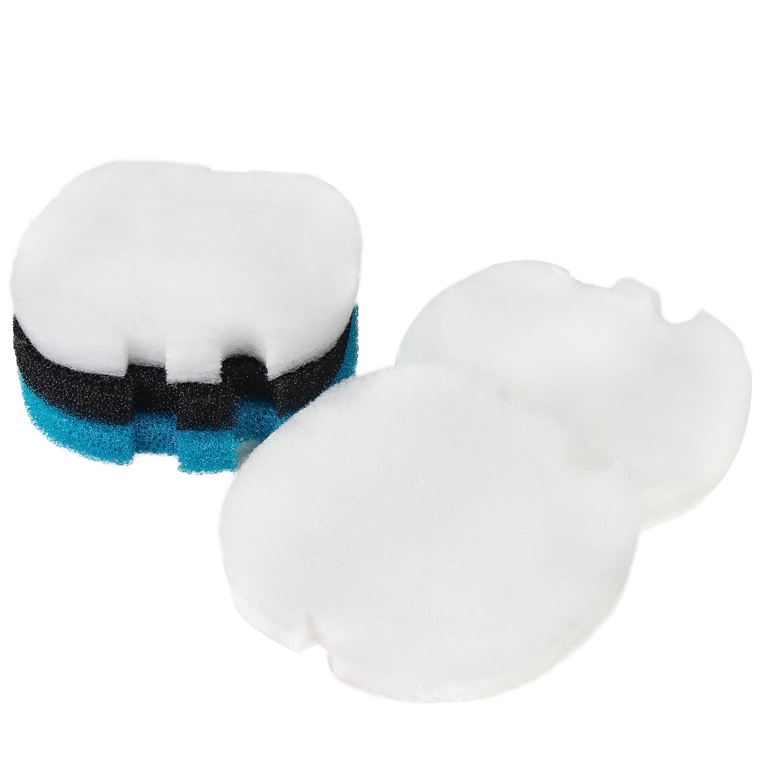 LTWHOME Replacement Coarse Fine Foam Filter Set Fit for AquaManta EFX 300/400 External Filter (Pack of 5pcs,1 Set)