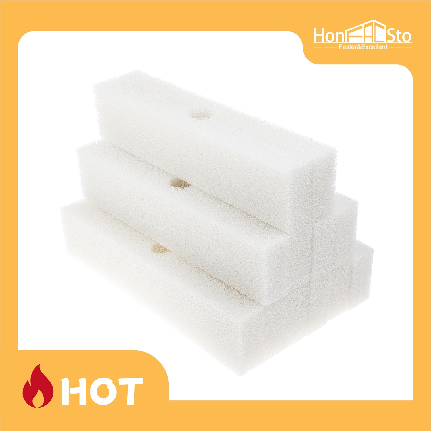 LTWHOME Foam Filter Pads Suitable For Fluval FX5 and FX6 (Pack of 12)