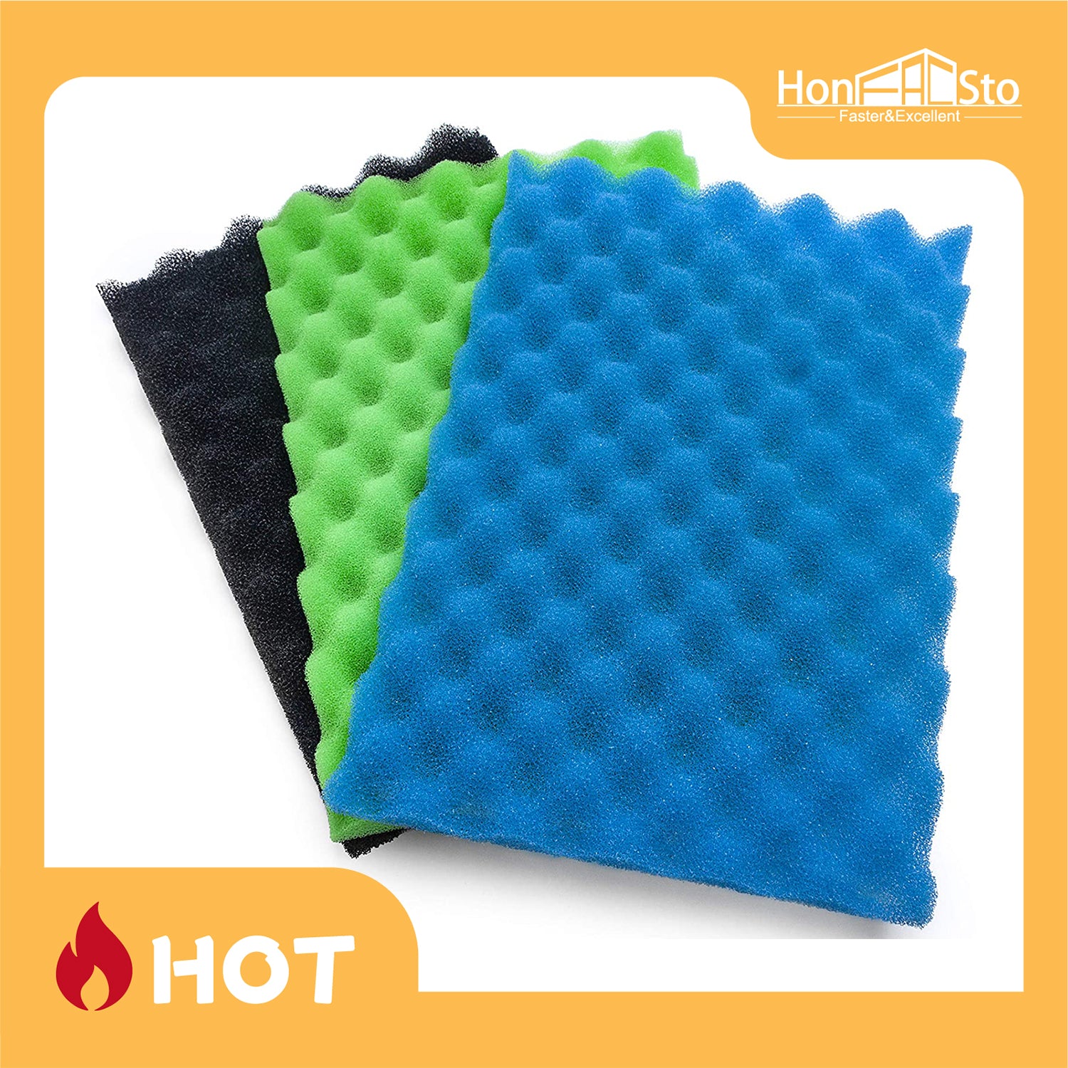 LTWHOME 1 Set Fish Pond Foam Filters fit for Lotus Green Genie 12000