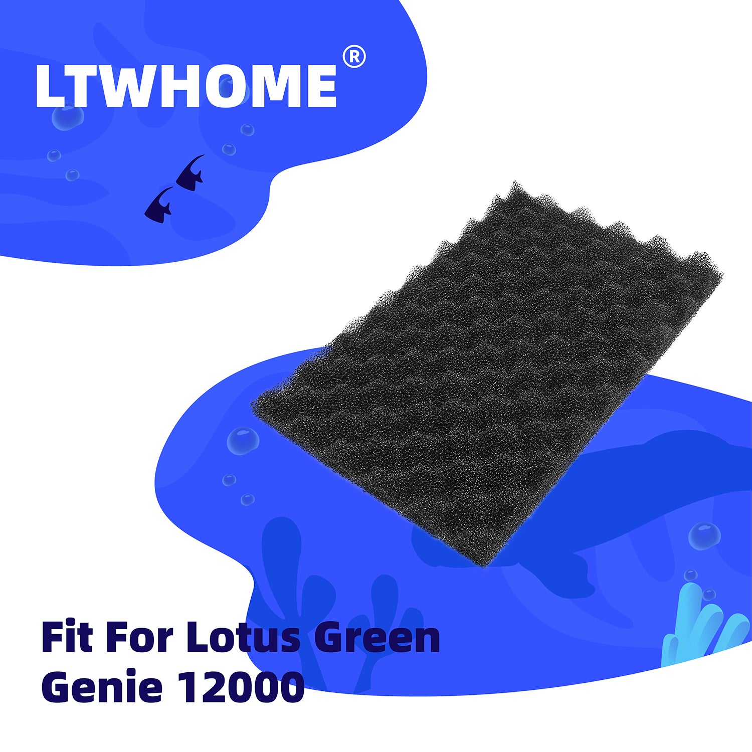 LTWHOME 1 Set Fish Pond Foam Filters fit for Lotus Green Genie 12000