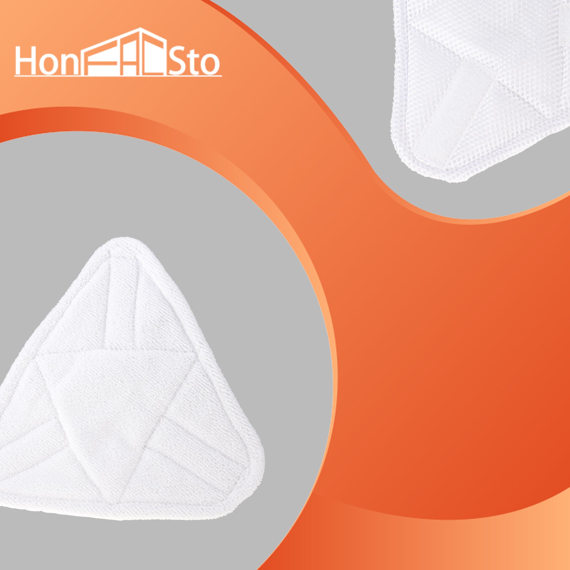 LTWHOME Washable Microfibre Replacement Pads Suitable for Holme Steam Mop (Pack of 6)