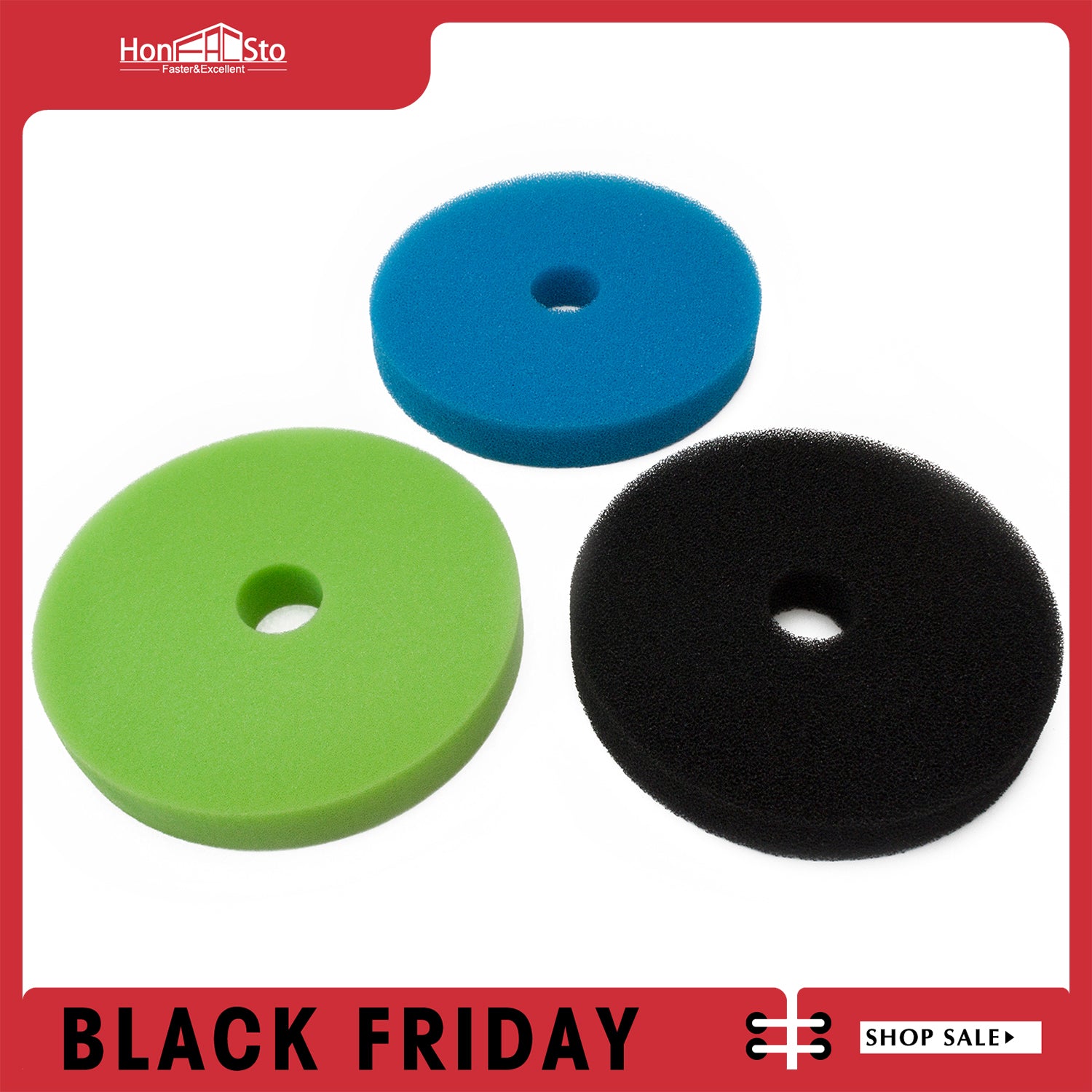 LTWHOME Foam Sponge Filter Set Fit for Hozelock BioFit for Force 9000/18000 Filter (Pack of 2 Sets)