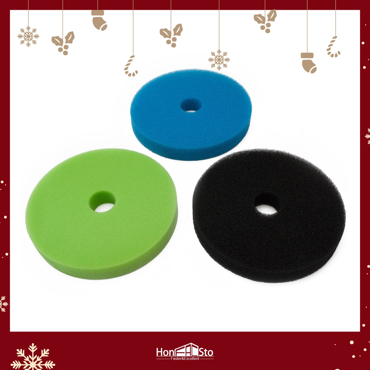 LTWHOME Foam Sponge Filter Set Fit for Hozelock BioFit for Force 9000/18000 Filter (Pack of 2 Sets)