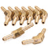 LTWFITTING 45 Deg Elbow Brass Barb Fitting 3/16 x 3/16 Inch Hose ID (Pack of 25)
