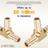 LTWFITTING Brass Barb Tee Fitting 5/16 inch / 8 mm ID Hose (Pack of 200)