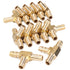 LTWFITTING Brass Barb Tee Fitting 5/16 inch / 8 mm ID Hose (Pack of 25)