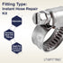 LTWFITTING 2 Sets Instant Hose Repair Kit 3/4 inch BSPT x 10mm ID Brass Coupler with 10-16mm SS316 Clamp