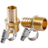 LTWFITTING 2 Sets Instant Hose Repair Kit 3/4 inch BSPT x 12mm ID Brass Coupler with 10-16mm SS316 Clamp