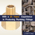 LTWFITTING Brass Pipe 1/2 Female x 1/4 Male BSP Adapter Fuel Gas Air (Pack of 5)