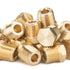 LTWFITTING Brass BSP Pipe Hex Head Plug Fittings 1/4-Inch Male BSPP Air Fuel Water Boat (Pack of 700)