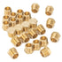 LTWFITTING Brass BSP Pipe Hex Head Plug Fittings 1/2-Inch Male BSPP Air Fuel Water Boat (Pack of 25)