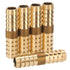 LTWFITTING Brass Barb Splicer Mender 10mm ID Hose Fitting Air Water Fuel Boat (Pack of 5)