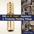 LTWFITTING Brass Barb Splicer Mender 10mm ID Hose Fitting Air Water Fuel Boat (Pack of 25)