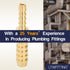 LTWFITTING Brass Barb Hose Reducing Splicer Mender 3mm ID Hose x 6mm ID Hose Fitting Air Water Fuel Boat (Pack of 5)