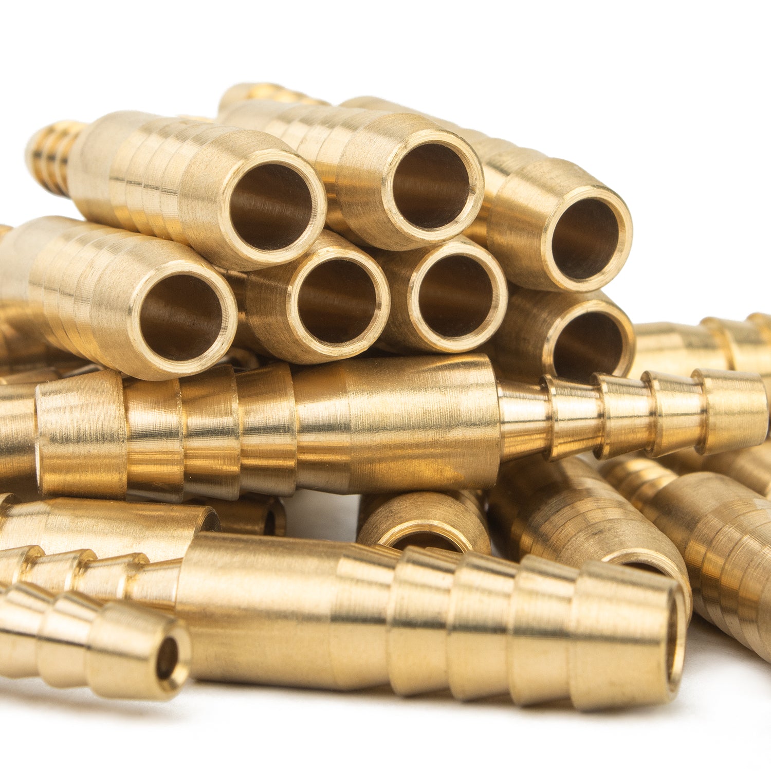 LTWFITTING Brass Barb Hose Reducing Splicer Mender 3mm ID Hose x 6mm ID Hose Fitting Air Water Fuel Boat (Pack of 1300)