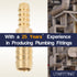 LTWFITTING Brass Barb Hose Reducing Splicer Mender 6mm ID Hose x 10mm ID Hose Fitting Air Water Fuel Boat (Pack of 25)