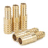 LTWFITTING Brass Barb Hose Reducing Splicer Mender 10mm ID Hose x 12mm ID Hose Fitting Air Water Fuel Boat (Pack of 5)