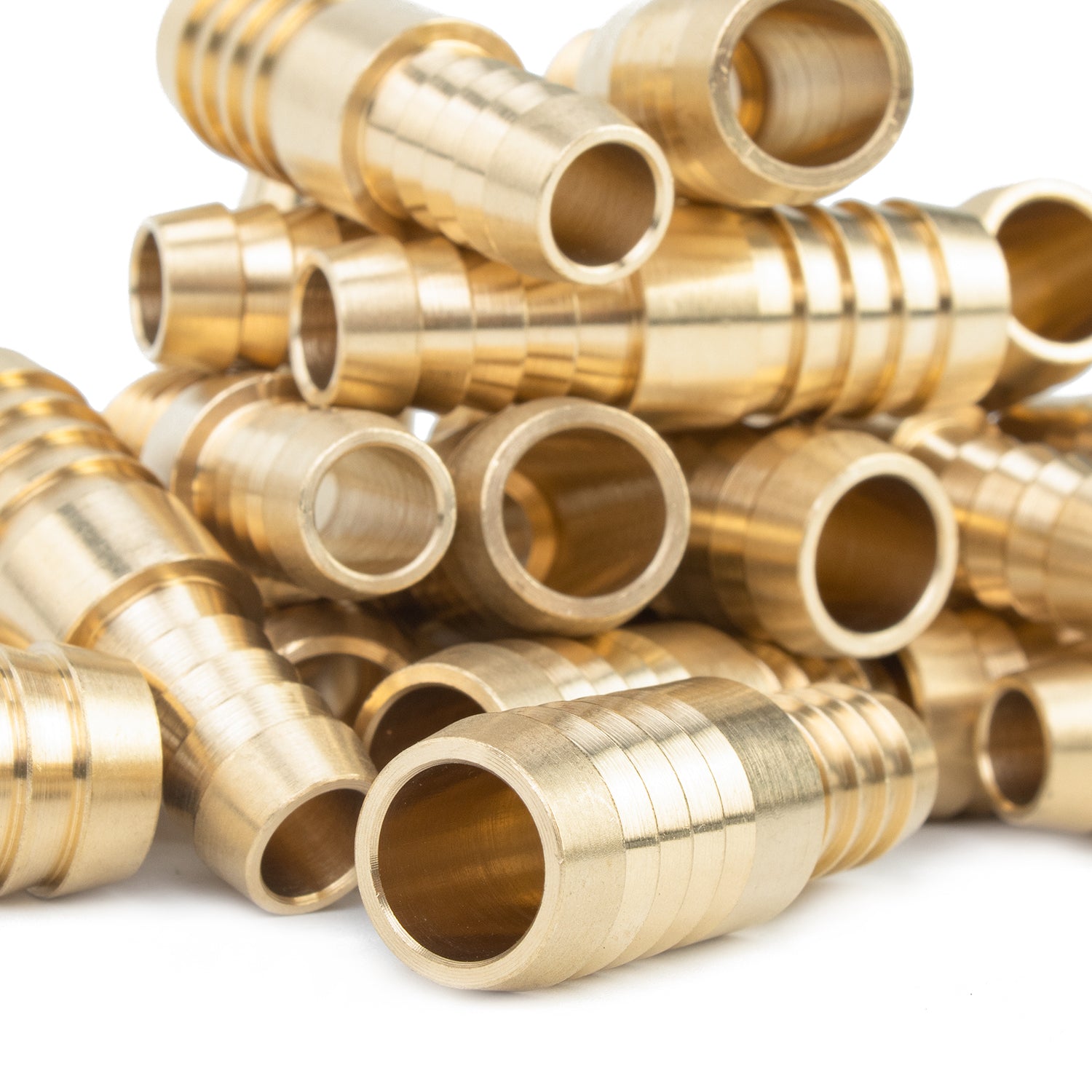 LTWFITTING Brass Barb Hose Reducing Splicer Mender 10mm ID Hose x 12mm ID Hose Fitting Air Water Fuel Boat (Pack of 600)