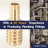 LTWFITTING Brass Barb Hose Reducing Splicer Mender 10mm ID Hose x 16mm ID Hose Fitting Air Water Fuel Boat (Pack of 25)