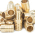 LTWFITTING Brass Barb Hose Reducing Splicer Mender 10mm ID Hose x 16mm ID Hose Fitting Air Water Fuel Boat (Pack of 400)