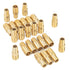 LTWFITTING Brass Barb Hose Reducing Splicer Mender 12mm ID Hose x 16mm ID Hose Fitting Air Water Fuel Boat (Pack of 25)