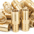 LTWFITTING Brass Barb Hose Reducing Splicer Mender 12mm ID Hose x 16mm ID Hose Fitting Air Water Fuel Boat (Pack of 400)