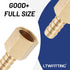 LTWFITTING Brass BSP Fitting Coupler/Adapter 1/4-Inch Female BSPP x 5/16-Inch(8mm) Hose Barb Fuel Gas Water (Pack of 5)