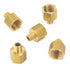LTWFITTING Brass Pipe 3/8-Inch Female BSPP x 1/8-Inch Male BSPT Adapter Fuel Gas Air (Pack of 5)