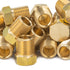 LTWFITTING Brass Pipe Hex Head Plug Fittings 1/8-Inch Male BSPT Air Fuel Water Boat (Pack of 1200)
