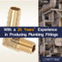 LTWFITTING 90 Deg Elbow Brass Barb Fitting 1/8-Inch Male BSPT x 3/8-Inch(10mm) ID Hose Fuel Boat Water (Pack of 5)