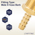 LTWFITTING Brass Barbed Fitting Coupler/Connector 3/8-Inch Male BSPT x 1/4-Inch(6mm) Hose Barb Fuel Gas Water (Pack of 5)