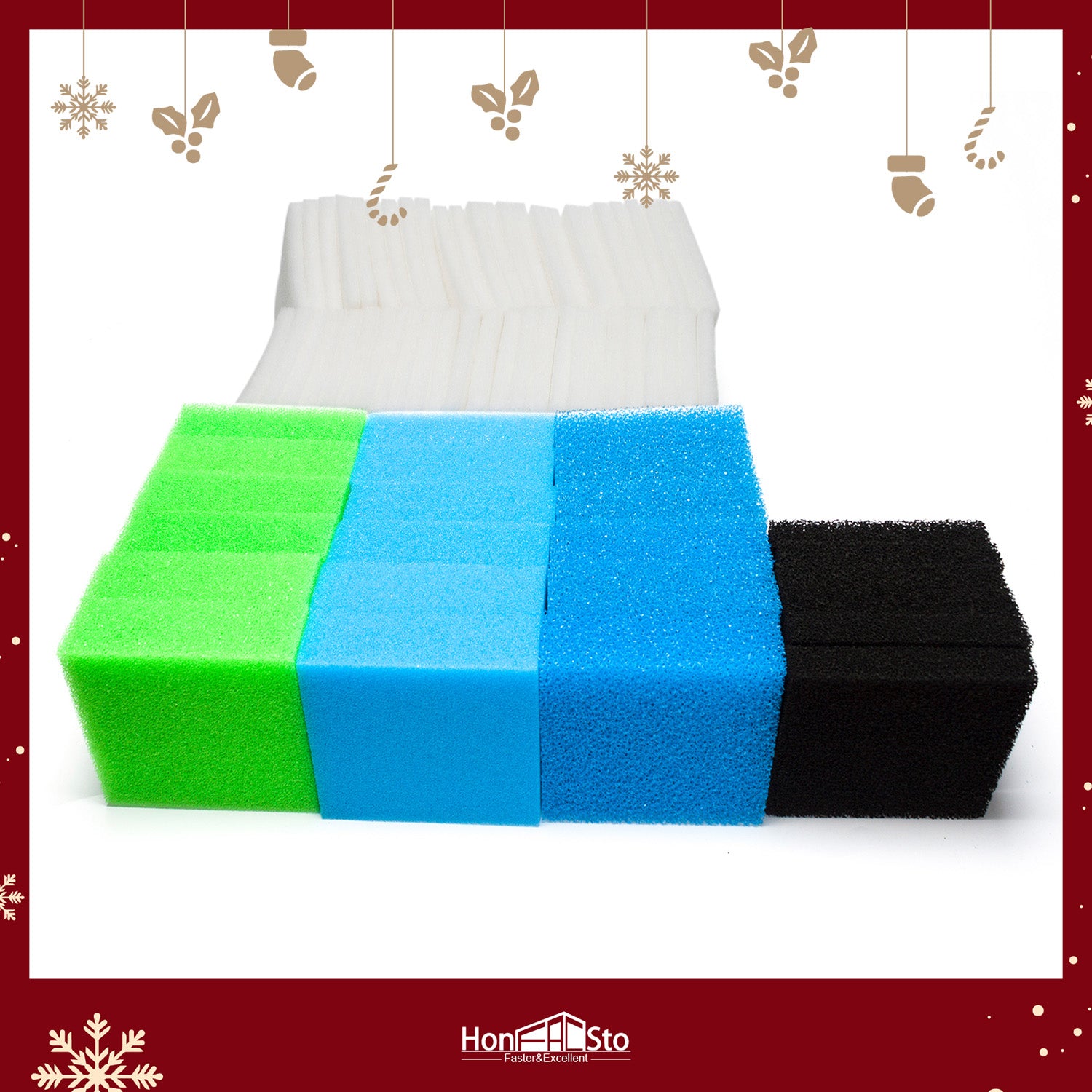 LTWHOME Value Pack of Fine Filters, Carbon Filters, Coarse Filters, Medium Foam Filters and Poly Filters Set Fit for Juwel Jumbo/BioFlow 8.0/ XL (Pack of 68)