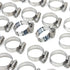 LTWFITTING 17-32mm Stainless Steel 316 Hose Clamp, Adjustable Worm Gear Clamps for Automotive Radiator Fuel Line Plumbing Intercooler and Mechanical Applications (Pack of 30)
