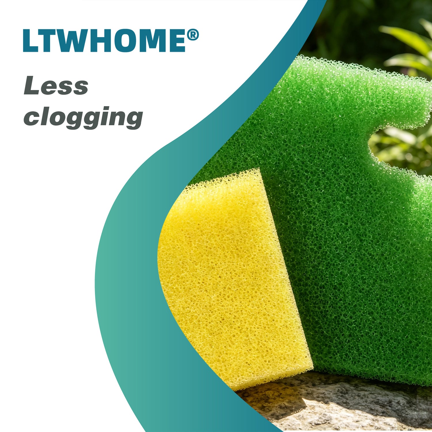 LTWHOME Foam Set Replacement for Oase Filtral 1500 (Pack of 4)
