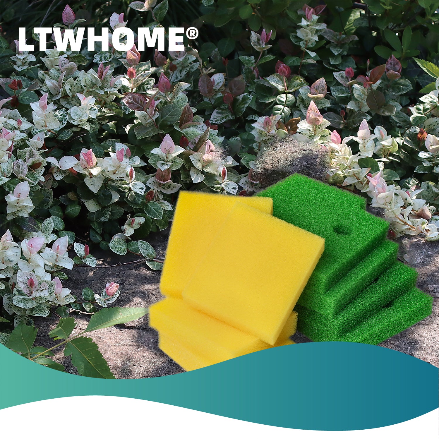 LTWHOME Foam Set Replacement for Oase Filtral 3000 (Pack of 4)