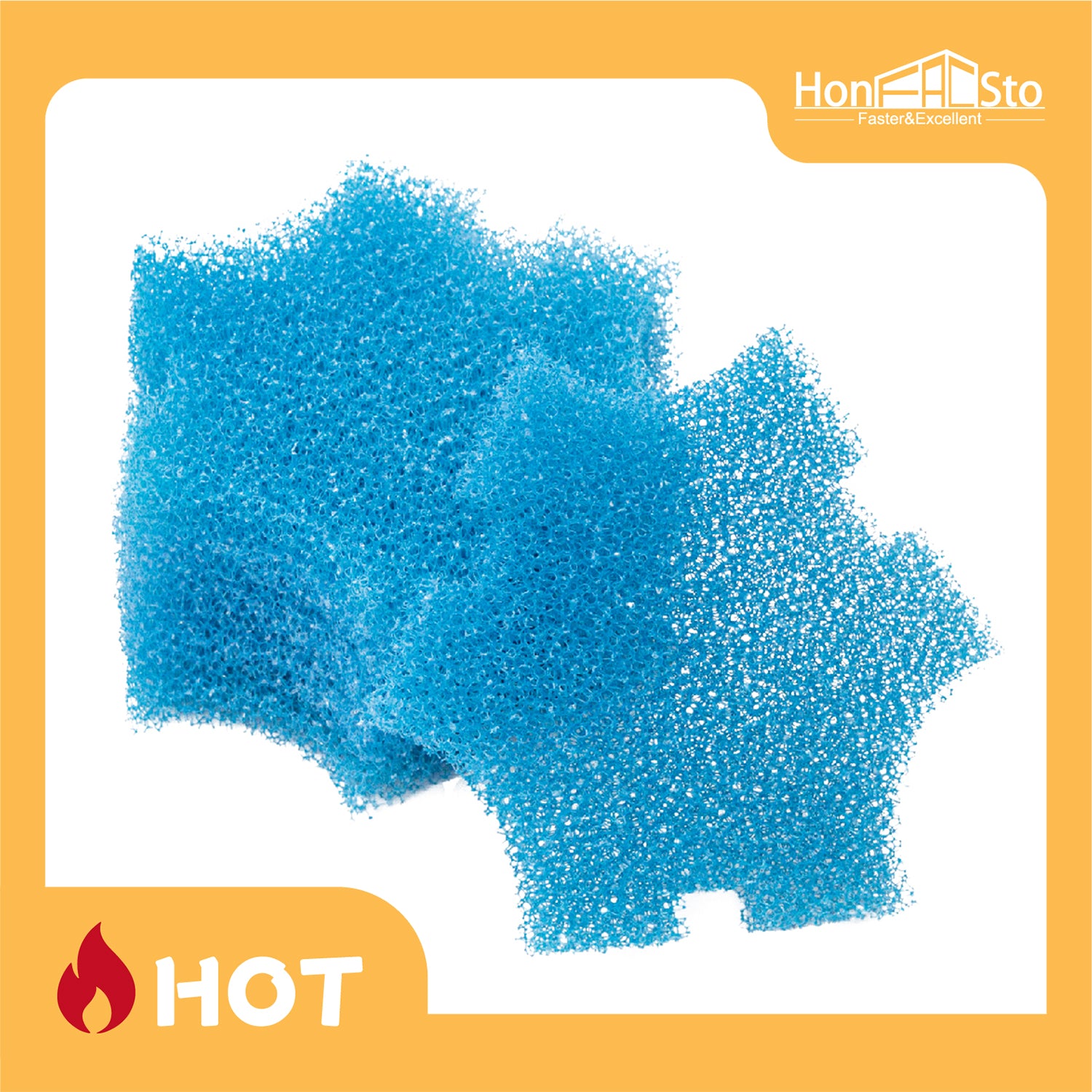 LTWHOME Replacement Blue Coarse Foam Filter Fit for Oase SwimSkim 25 Floating Pond Skimmer (Pack of 6pcs)