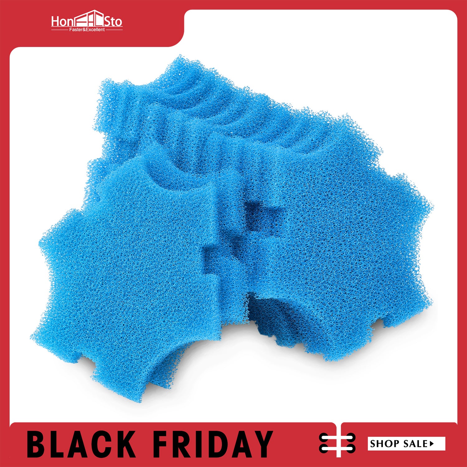 LTWHOME Replacement Blue Coarse Foam Filter Fit for Oase SwimSkim 25 Floating Pond Skimmer (Pack of 12pcs)