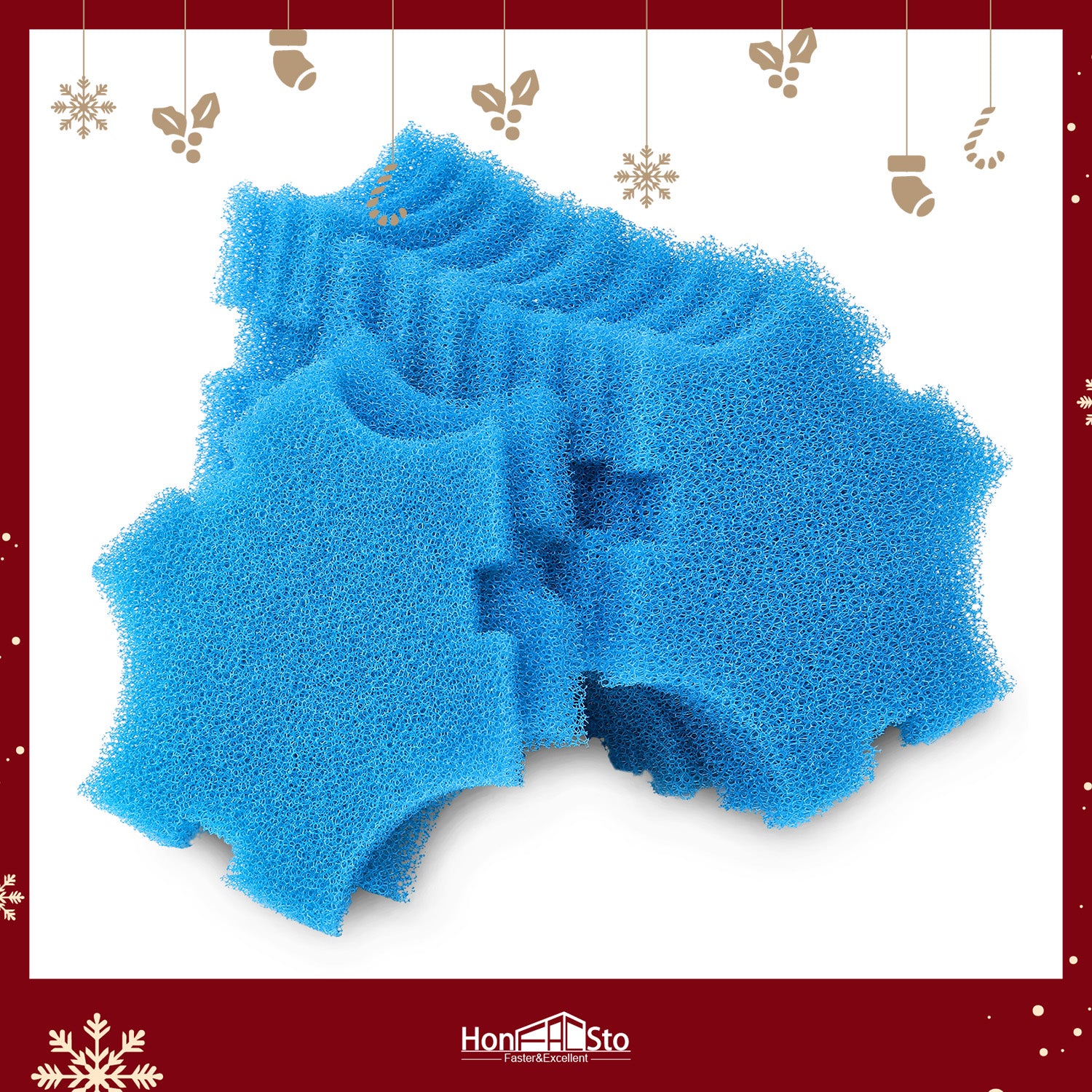 LTWHOME Replacement Blue Coarse Foam Filter Fit for Oase SwimSkim 25 Floating Pond Skimmer (Pack of 12pcs)