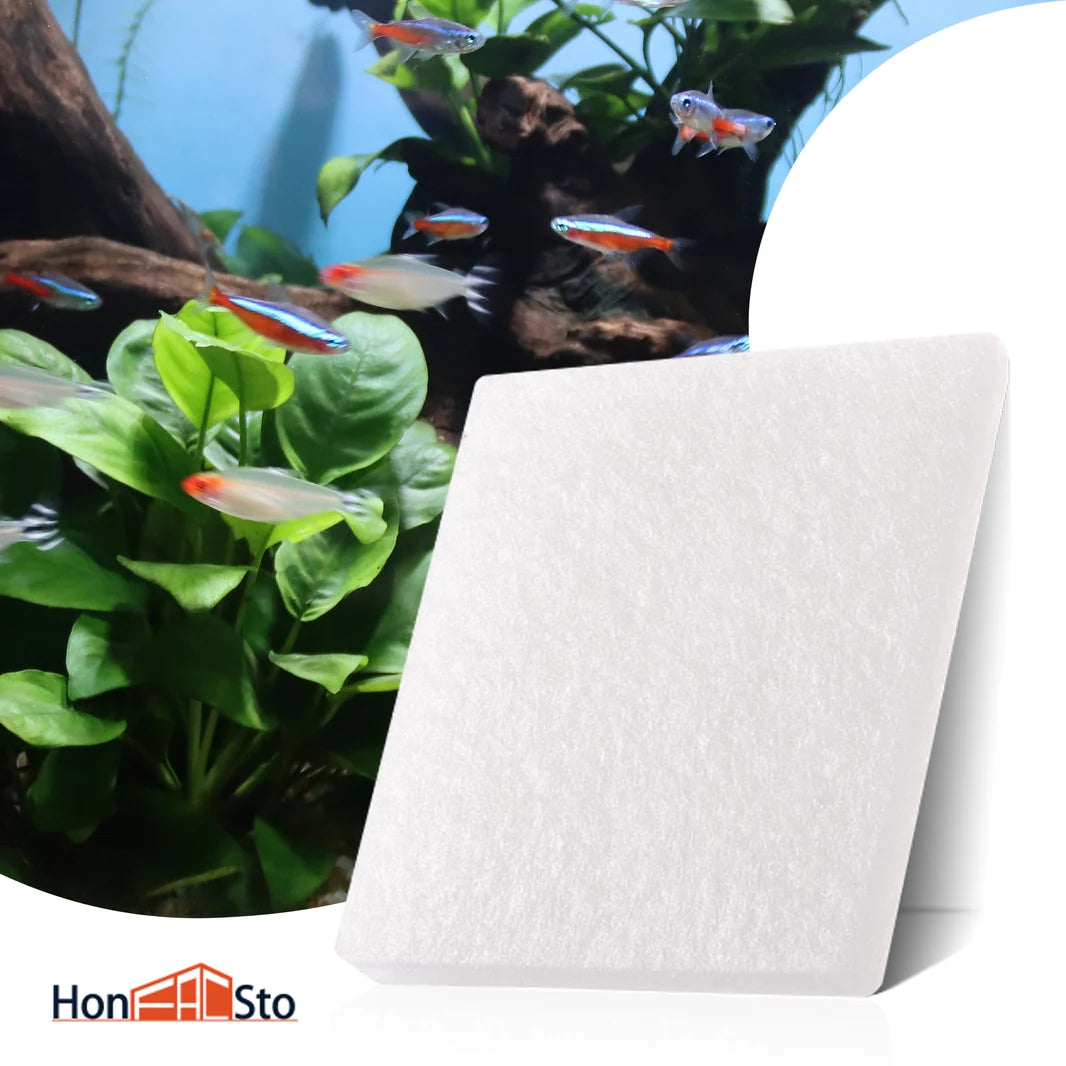 LTWHOME Compatible Poly Pads Suitable for Juwel Compact/Bioflow 3.0/ M Filters (Pack of 50)