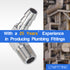 LTWFITTING Stainless Steel 316 90 Degree Elbow Barb Fitting 1/4-Inch(6mm) Hose ID x 1/8-Inch Male BSPT (Pack of 2)