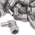 LTWFITTING 90 Deg Elbow 10MM ID Hose x 1/2-Inch Male BSPT Stainless Steel 316 Barb Fitting (Pack of 200)