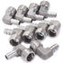 LTWFITTING 90 Deg Elbow 10MM ID Hose x 1/2-Inch Male BSPT Stainless Steel 316 Barb Fitting (Pack of 25)