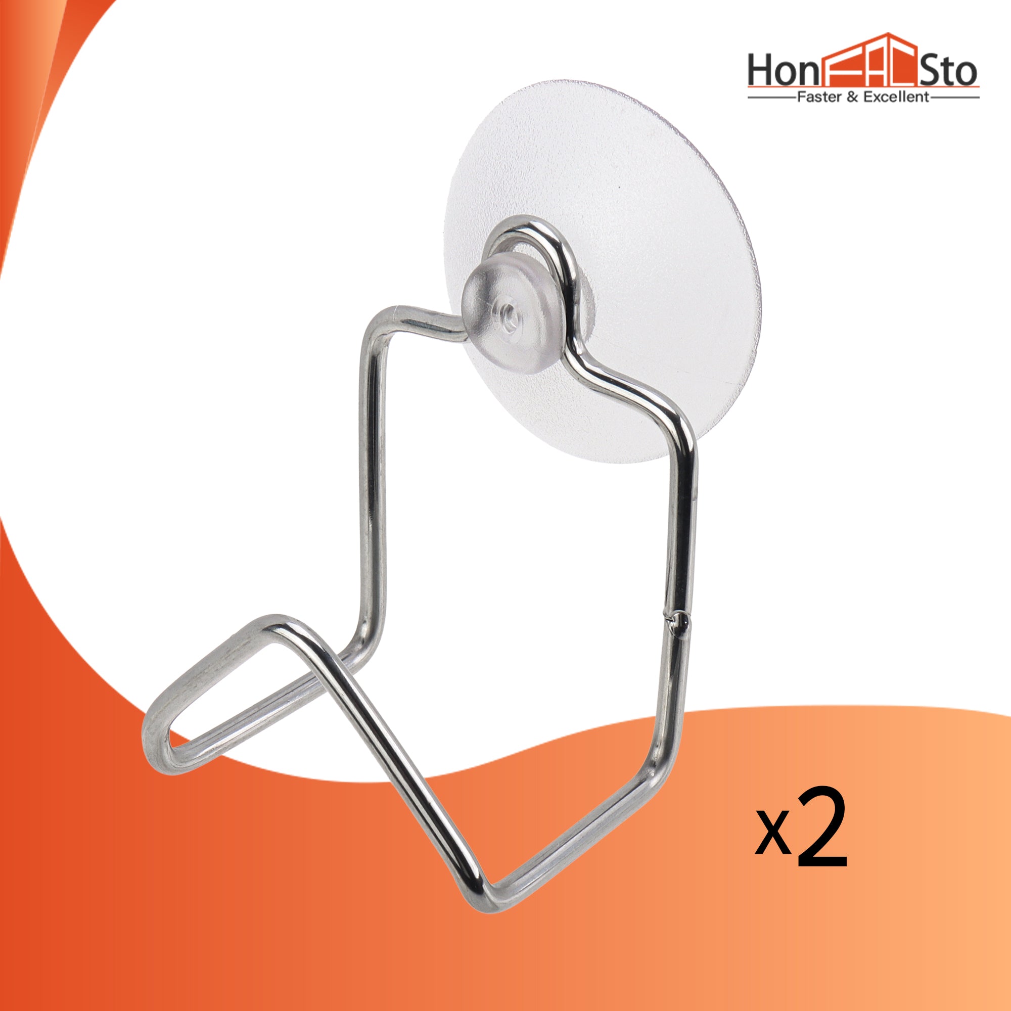 LTWHOME Stainless Steel Suction Cup Sponge Holder for Kitchen, Bathroom (Pack of 2)