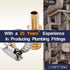 LTWFITTING 2 Sets Instant Hose Repair Kit 10mm x 16mm ID Brass Splicer with 11-20mm SS316 Clamp